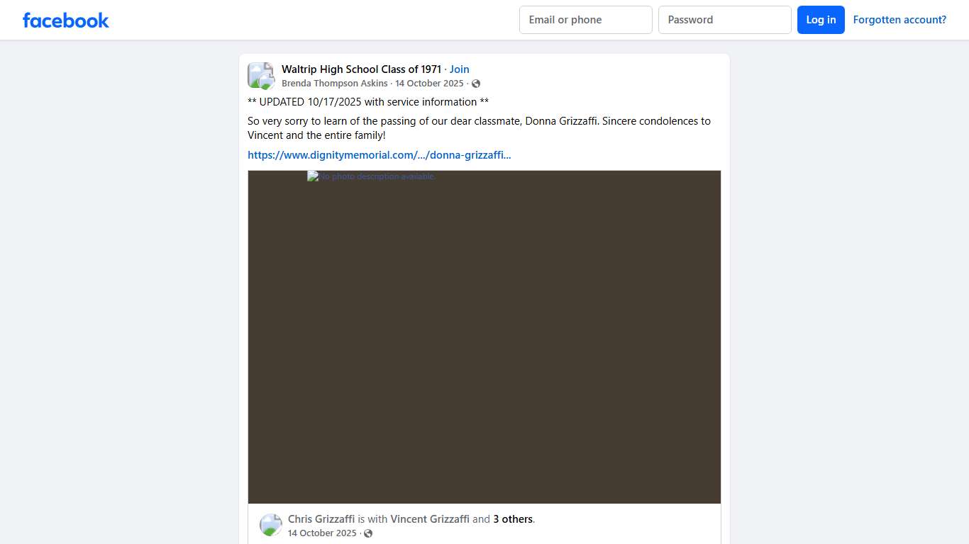 Waltrip High School Class of 1971 ** UPDATED 10/17/2025 with service information ** Facebook
